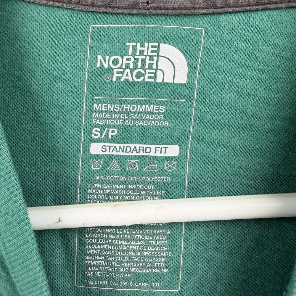 The North Face‎ Shirt Mens Small Green Long Sleeve Never Stop Exploring T-Shirt